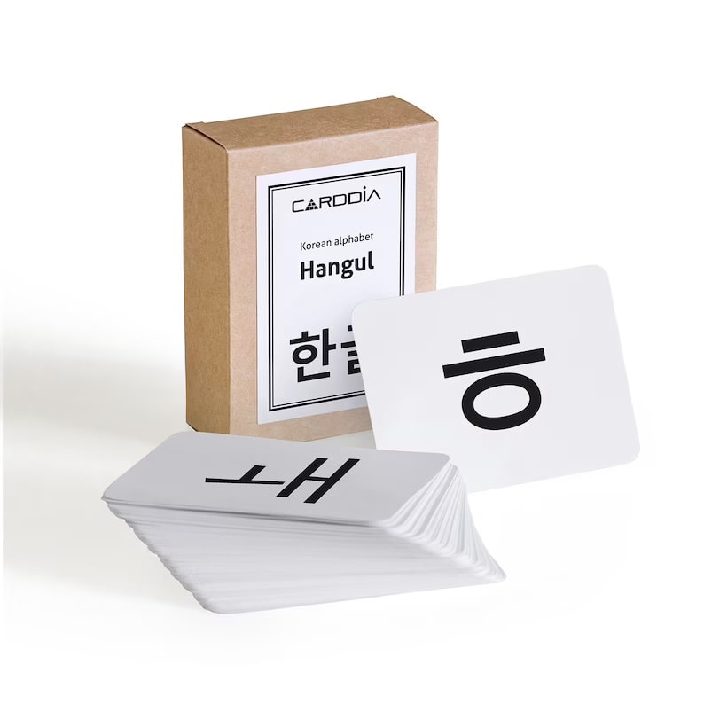 Korean Hangul Card_Etsy