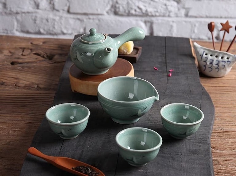 Lingua Asia_Etsy_Celadon Tea Set